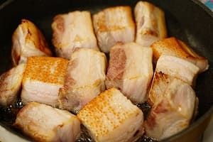 豚の角煮　調理